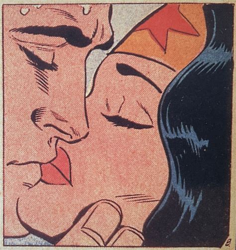 wonder woman kissing steve trevor